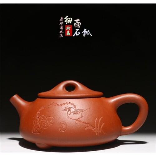 200ml Wholsale Yixing Genuine Handmade Purple Clay teapot Chinese Kung Fu Zisha Tea Pot Gift Box Package Free Shipping
