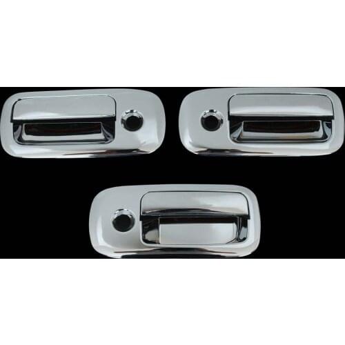 2003 2004 2005 2006 2007 2008 2009 2010-2015 for Chevy Express/03-15 GMC Savana 3Door Chrome Door Handle Cover with Key Hole