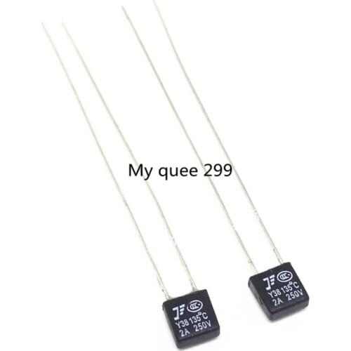 50pcs New RH 135 Degree Thermal Fuse 2A 250V