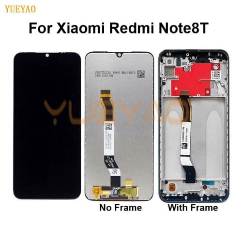 6.3'' 100% LCD+Frame For Xiaomi Redmi Note 8T LCD Display Screen Replacement LCD Touch Screen Digitizer Housing Cover