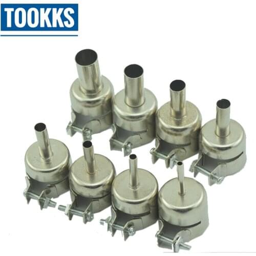 8PCS Hot Air Gun Nozzle Universal Gun Nozzle for 850 850A 852D 852D+ 950 Soldering Station Accessories Welding Nozzles