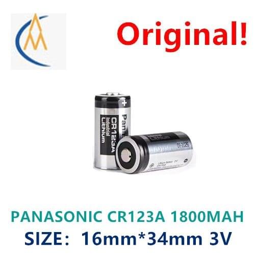 2PCS CR123A battery 3V rangefinder camera laser pen flashlight durable toy electronic products luminous Panasonic 1800mAh