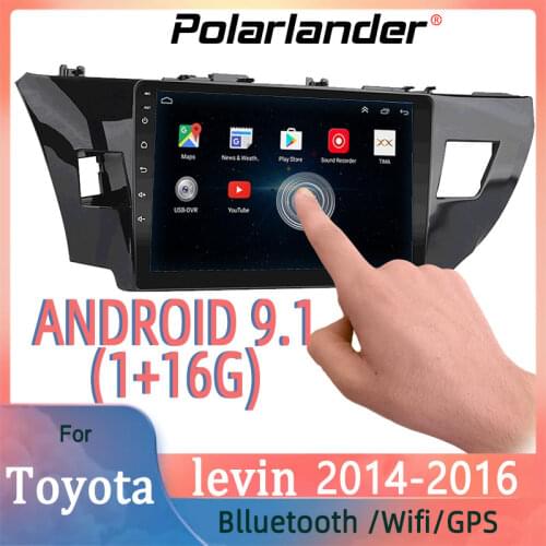 Car Radio 2 Din Touch Screen WIFI Bluetooth Mirror Link GPS Navigation Android 9.1 1G+16G 10.1 Inch For Toyota LEVIN 2014-2016