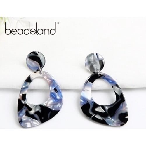Beadsland Geometric Acetic Acrylic Geometric Shapped Pendant Drop Earrings Fashion Elegent Design Women Girls Gift 38733