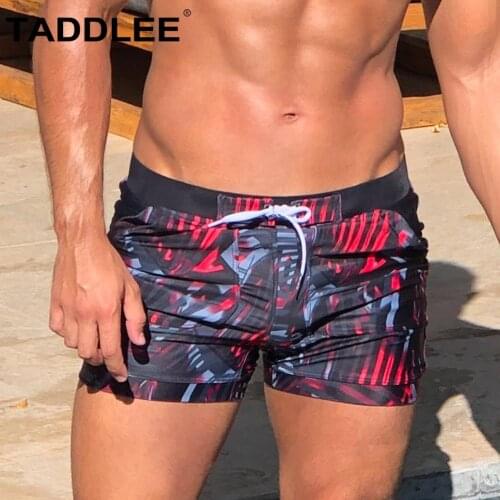 Taddlee Brand Mens Swimwear Swim Brief Boxer Swimsuits Men Short Swim Shorts Trunks Bikini Bathing Suits Square Cut Sexy Gay