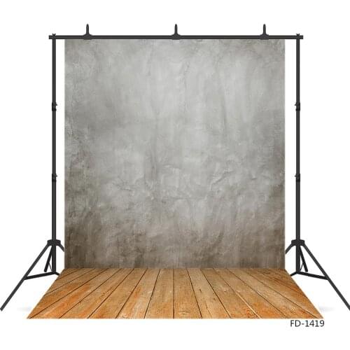 Grunge Old Wall Wood Floor Backdrop Decoration Baby Shower Children Portrait Pet Food Photography Background Photo Studio Props