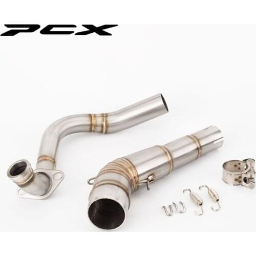 Motorcycle scooter PCX125 front section front and middle link pipe PCX150 front section 2011-2019 PCX exhaust pipe muffler
