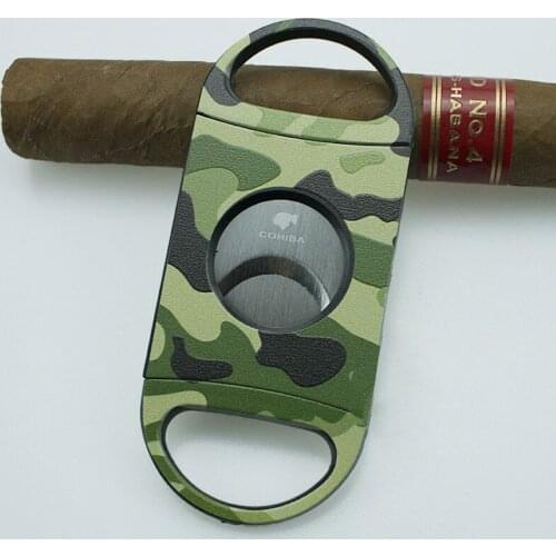 Camouflage Portable Cigar Scissors Plastic Sharp Edged Cigar Cutter Cutting Tobacco Cigar Accessories Creative Gifts 1pc