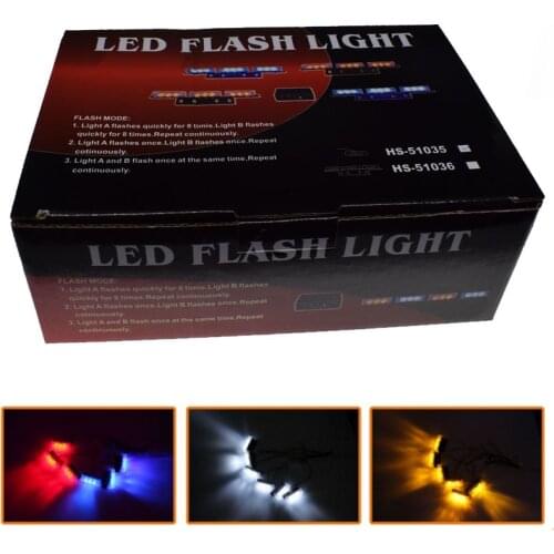 Mini lampe stroboscopique pour calandre de voiture, 12V, clignotant, signalisation d'urgence, pour la Police