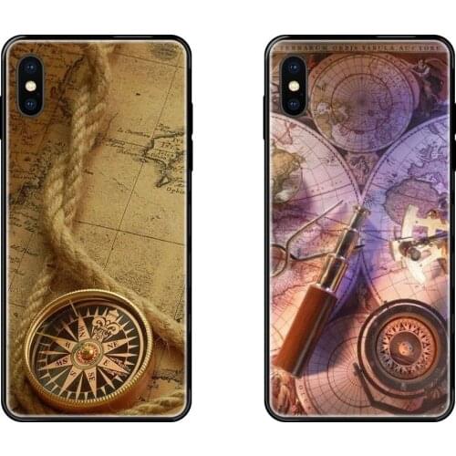 Map Anchor Not All Who Wonder Are Lost Black Soft TPU Phone Cover For Xiaomi Mi Note A1 A2 A3 5 5s 6 8 9 10 SE Lite Pro Ultra