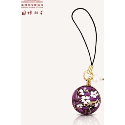 NATIONAL MUSEUM OF CHINA - Cell phone neck lanyard with spring swallows in apricot trees, hanging accessories - Creative gifts