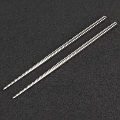 Hollow Titanium Chopsticks TA1 Titanium Hollow Inside Chopsticks Portable Outdoor Camping