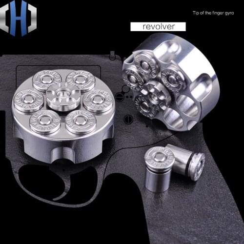Revolver Gyro Brass Stainless Steel Fingertip Gyro Adult Fingertip Gyro Toy Metal Gyro EDC Tools