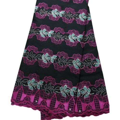 Rose (5yards/pc) high quality soft African cotton Embroidery Nigerian Dry Lace lace fabric voile lace for party dress YPL11567