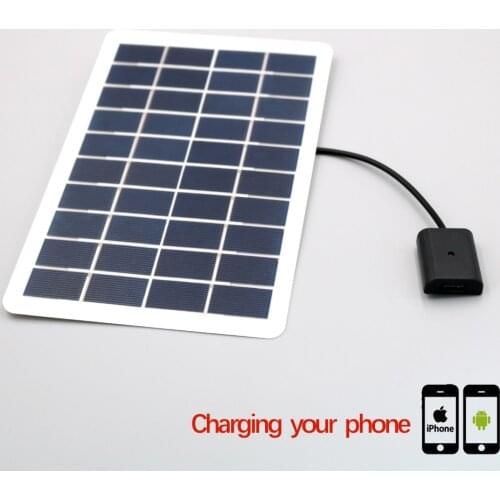 Solar Cell 5V 5W Mini Solar System DIY For Battery Cell Phone Chargers Portable Solar Panel