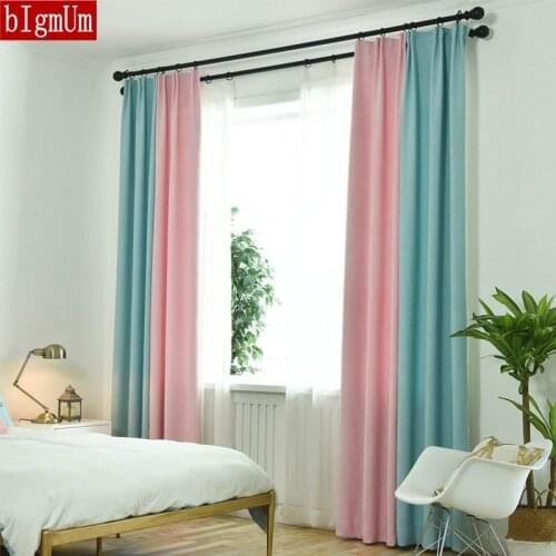Faux Linen Modern Blackout Curtains for Living Room Stitched Window Curtain Meteor Pattern Curtains Blinds Customized Cortinas