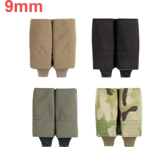 Tactical Vest Double Magazine Pouch 9mm System Magazine Ammo K Plate Clip Bags Holder Pocket