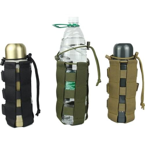 Outdoors Water Bottle Pouch Tactical Gear Kettle Waist Shoulder Bag For Army Fans Climbing Camping Hiking Bags
