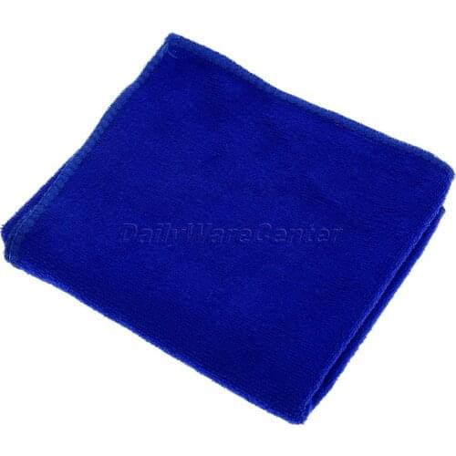 1Pc Blue 30x70cm Soft Microfiber Absorbent Car Wash Cloth Washing Towels Duster Auto Care Microfibre Cleaning Sponge Cloth Car-S