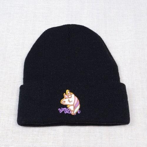 Unicorn Hat Pink Unicorn Beanie Girls Women Winter Warm Hat Nice Soft Knitted Hats Winter Hat skullies Beanie For men Women