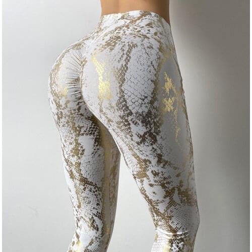 Bubble Butt Women Leggings Sexy Serpentine Sport High Waist Push Up Leggings Exercise Gym Slim Fitness Legging