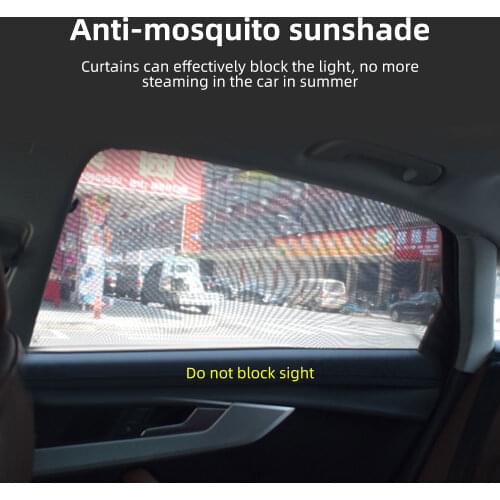 Durable Generic Ice Silk Material 2pcs Windshield Sunshade Front Windshield Side Window Sun Visor