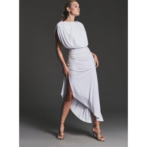 2021 New Fashion Women Black White Sleeveless Dress