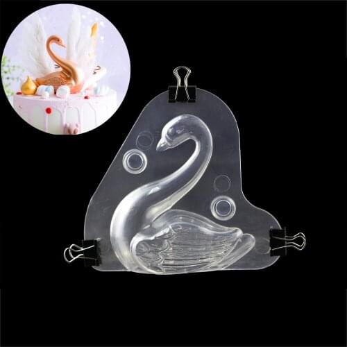 3D Swan shape Candy Sugar Molds DIY Home Baking Sugar Craft Accessories Cake Decorating Mold Jelly Mousse Mold