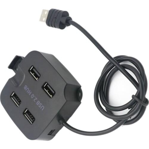 4 in 1 USB Hub Portable USB 4 Port Splitter Adapter For Laptop Computer USB 2.0 Hub Phone Holder Short Circuit Protection