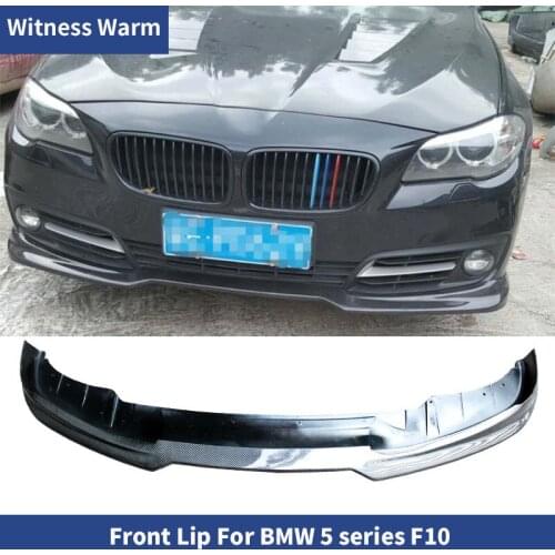 Carbon Fiber Bumper Lip For BMW 5 Series F10 standard bumper 2014 2015 2016 Front Bumper Lip Spoiler Splitters