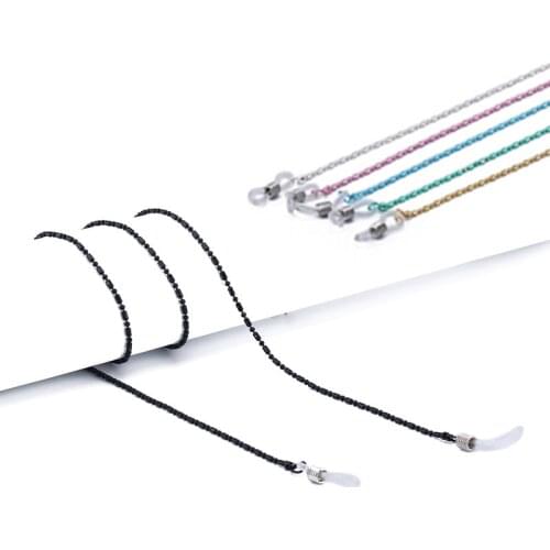 Fashion Chic Womens Eyeglass Chains Face Mask Chain Non-slip Reading Beaded Glasses Chain Eyewears Cord Holder neck Strap Rope