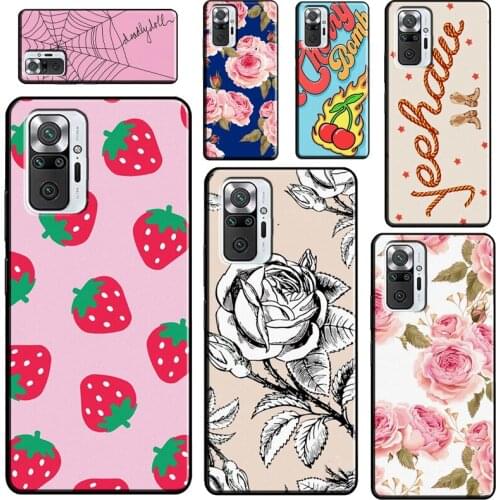 Spider Web Cherry Bomb Blair For Xiaomi Redmi Note 10 Pro Note 9 Pro 8T 9S Note 8 Pro Phone Case For Redmi 9 9C 9T 9A
