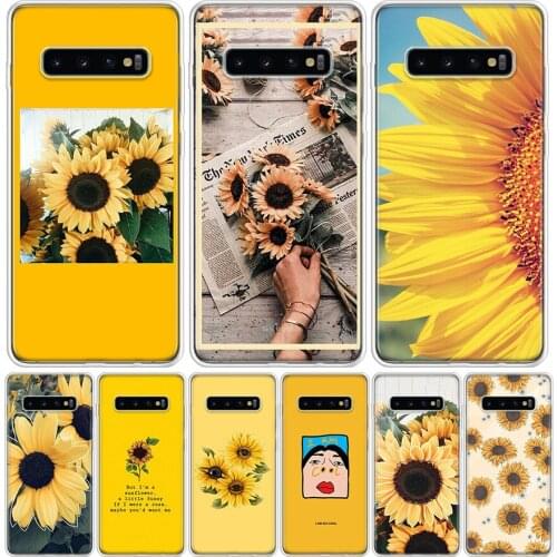 Aesthetics Sunflowers Novelty Phone Case For Samsung Galaxy S10 S21 S20 FE Ultra Note 10 9 8 S9 S8 S7 Plus Lite Pro + J4 J6 Coqu