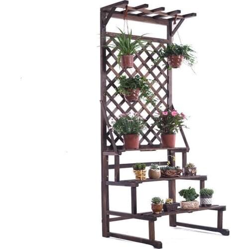 For Plantenstandaard Mueble Para Plantas Terraza Balkon Indoor Pot Stand Dekoration Rack Stojak Na Kwiaty Flower Plant Shelf