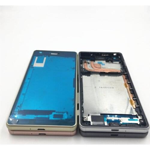 For Sony Xperia X Performance XP F8131 F8132 Front LCD Middle Frame Bezel Chasis Housing Cover Case+Side Buttons Repair parts