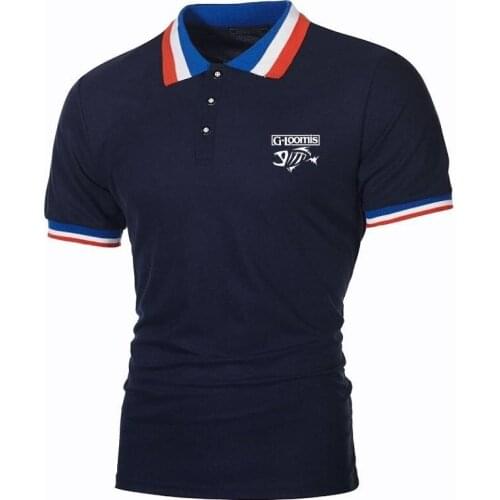 Youth Polo Shirts G.Loomis Fishing Mens TShirts Military Style Short-Sleeve TopTees Bounce Fishbone Topshirt Male Jersey