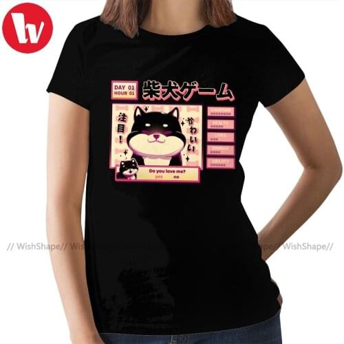 Shiba Inu T-Shirt Shiba Novel T Shirt Cotton Casual Women tshirt Red Plus Size Funny O Neck Ladies Tee Shirt