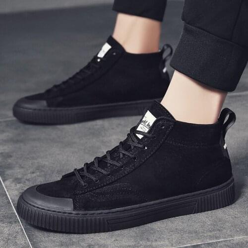 Hombre hop leather Male platform sport casual altas high scarpa hip classic hightop vintage comfortable size High winter male