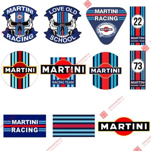 Interesting Car Sticker MARTINI Signs Laptop Trunk Helmet Auto Motocross Racing Off-road PVC Stickers Decal Decor