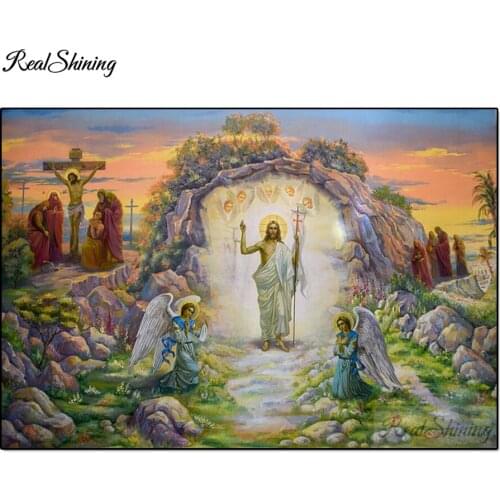 Resurrection Of Jesus Christ Religion 5d Diamond Painting Full SquareRound Picture Of Rhinestone Diamond Embroidery F943