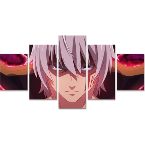 Isekai Maou to Shoukan Shoujo no Dorei Majutsu Wall Art Home Decoration 5 Pieces Canvas Painting Pictures For Living Room