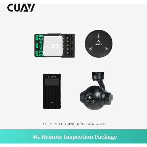 CUAV 4G Remote Inspection Package Set with X7 Flight Controller NEO 3 GPS And LTE Link Telemetry Camera for Quadcopter Airplane
