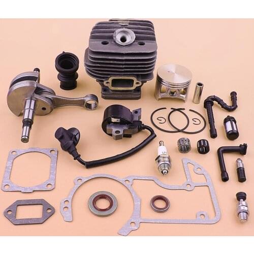 54mm Cylinder Piston Crankshaft Ignition Coil Kit For Stihl MS660 066 MS 660 Gasket Fuel Oil Filter Line Hose Set