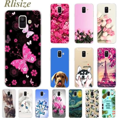 Nice Painted Shell For Samsung Galaxy A6 2018 Case Soft Silicone TPU Cover For Samsung Galaxy A6 2018 A600F Protector Coque Capa