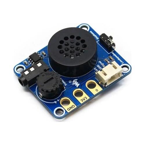 Speaker Module Expansion Board for New BBC Micro:bit V2, Onboard Hi-Fi Chip NS8002 Makes It A Music Player