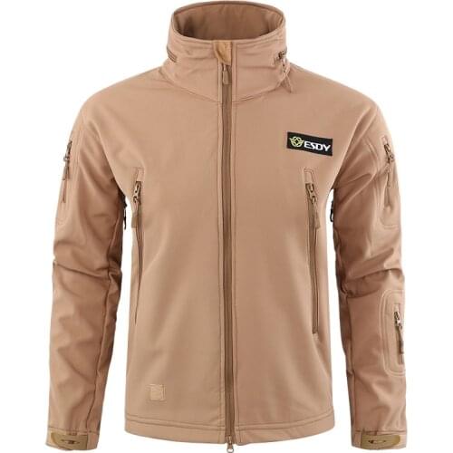 Army Airsoft Camouflage Jacket Men Military Tactical Fleece Coats Winter Waterproof Windbreaker Male Outdoor Hunt Clothing