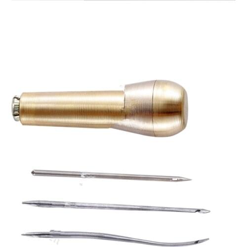 Canvas Leather Sewing Shoes Repair Tool Sets Awl Hand Stitching Taper Leathercraft Needle Tool Kit Leather Craft Sewing Supplies