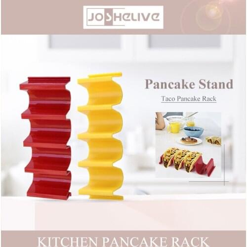 Tortilla Pancake Shelf Holder Wave Shape Tray Holder Stand ABS Sanitary Materials Can Hold Up To 4 Tacos Sanitary Materials