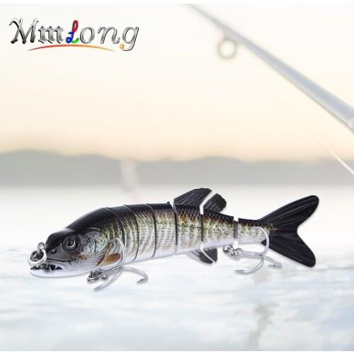 Mmlong 2017 New 7 Segment Lure 17.8cm Pike Baits AL15E 58.4g Hard Plastic Fish Swimbait Sinking Wobblers Fishing Tackle Pesca