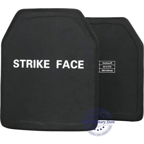 2pcs/pair 11" * 14" NIJ Level III Stand Alone Bulletproof Ballistic Panels Alumina & PE Level 3 Ceramic Ballistic Armor Plates